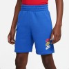 Nike Multi Logo Fleece Cargo Shorts Blue