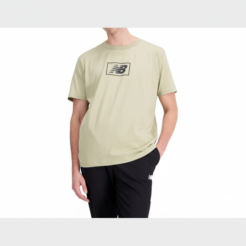 New Balance Essential Logo T-Shirt Fatigue Green