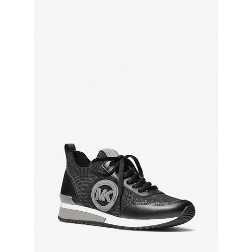 Michael Kors Jenkins Knit Trainer Black
