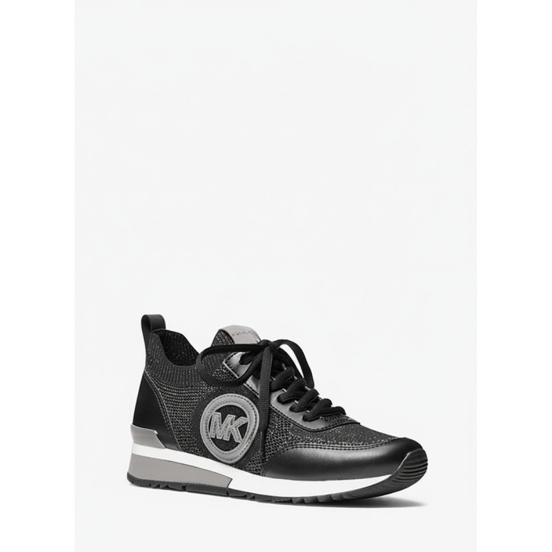 Michael Kors Jenkins Knit Trainer Black