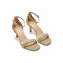 Michael Kors Carrie Gold Ankle Strap Sandals