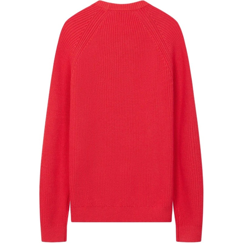 Michael Kors Shaker Crew Sweater Red