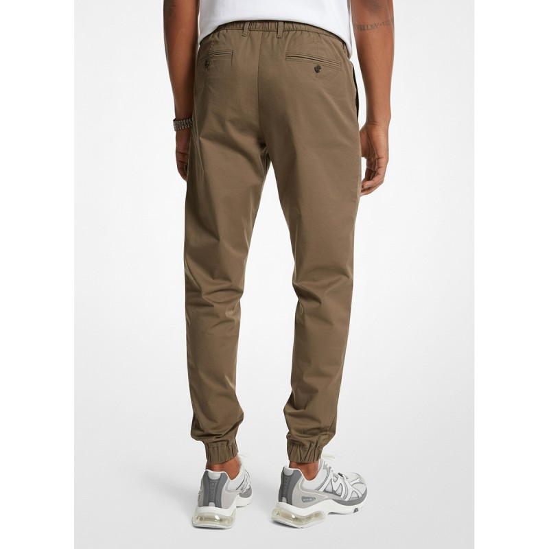Michael Kors Elastic Waist Jogger Pants Khaki