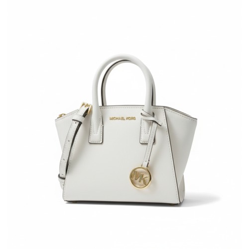 Michael Kors Avril Structured Satchel Cream