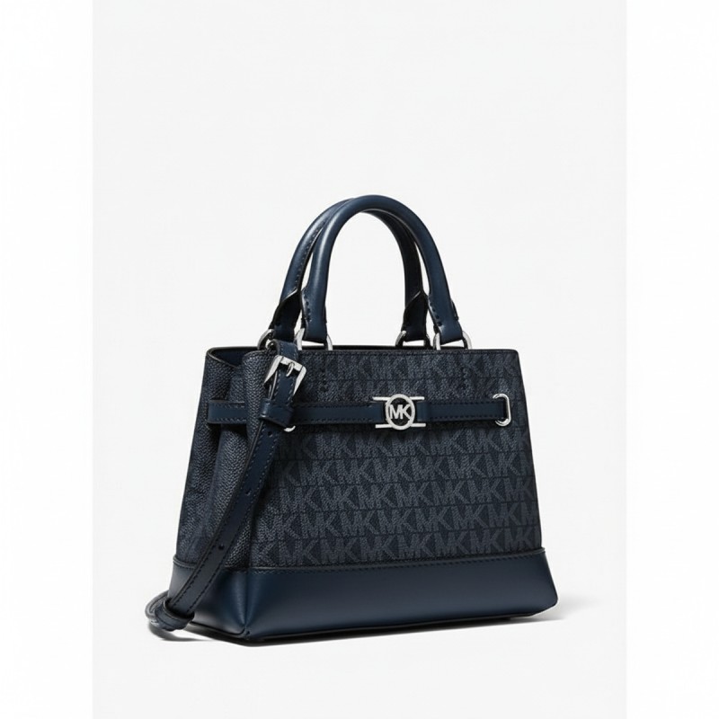 Michael Kors Reed Signature Satchel Admiral Blue