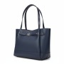 Michael Kors Reed Leather Tote Navy
