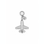 Michael Kors Airplane Metallic Keychain Silver