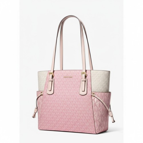 Michael Kors Colorblock Signature Tote Pink