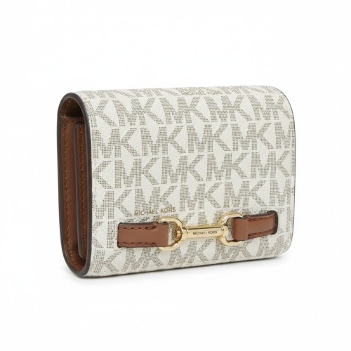 Michael Kors Signature Logo Wallet Vanilla