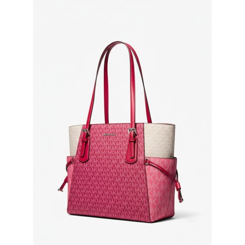Michael Kors Voyager Signature Tote Red