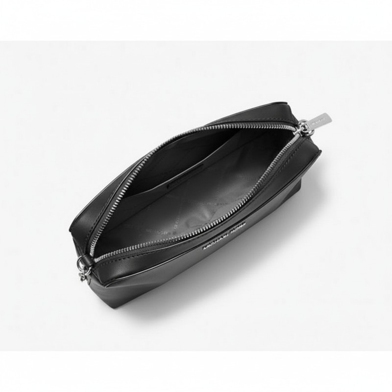 Michael Kors Jet Set Woven Crossbody Black