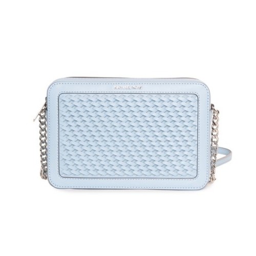 Michael Kors Woven Crossbody Bag Light Blue