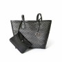 Michael Kors Perforated Leather Tote Bag Black