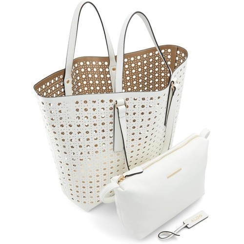 Michael Kors Perforated Tote Bag White