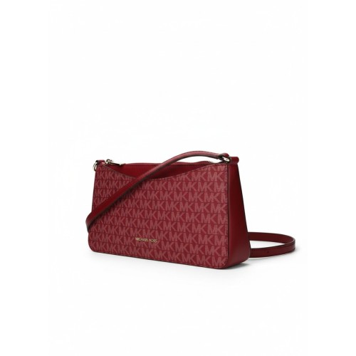 Michael Kors Arden Signature Crossbody Bag Cherry