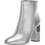 Michael Kors Cara Metallic Ankle Boots Silver