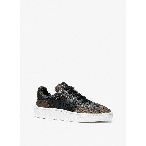 Michael Kors Kai Lace Up Sneakers Black Brown