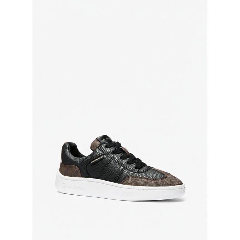 Michael Kors Kai Lace Up Sneakers Black Brown