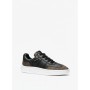Michael Kors Kai Lace Up Sneakers Black Brown