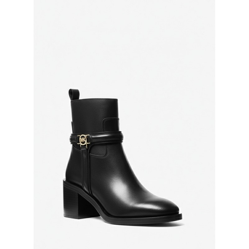 Michael Kors Mindy Buckle Ankle Boots Black