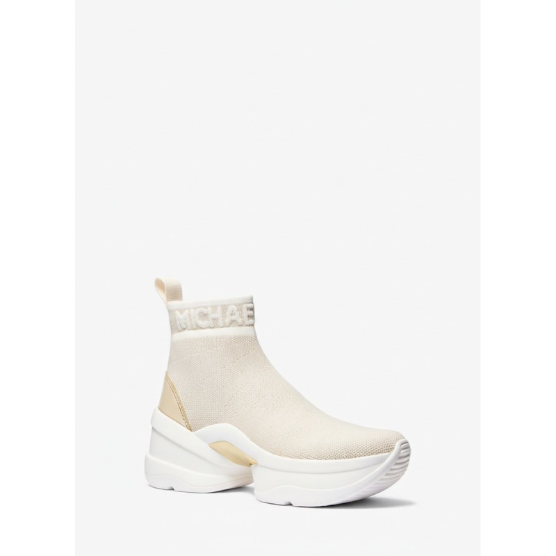 Michael Kors Platform Sock Sneakers Beige