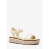 Michael Kors Richie Espadrille Platform Sandals Gold