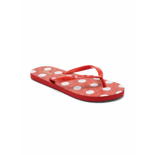 Michael Kors Red Polka Dot Flip Flops