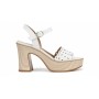 Michael Kors White Studded Platform Sandals