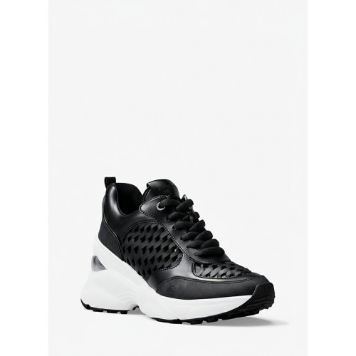 Michael Kors Quilted Platform Sneakers Black