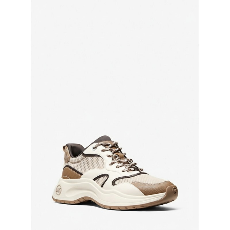Michael Kors Levie Mesh Athletic Sneakers Sand Multi