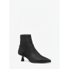 Michael Kors Black Glitter Kitten Heel Ankle Boots