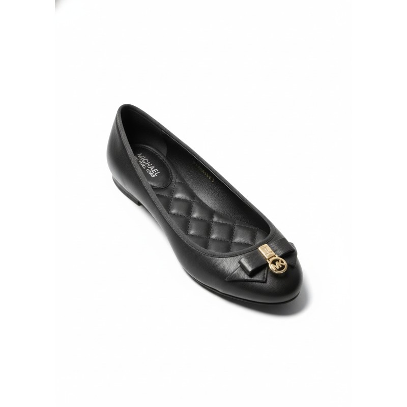 Michael Kors Bow Detail Ballet Flats Black