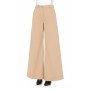 Moschino Wide Leg Palazzo Trousers Beige