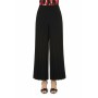 Moschino Wide Leg Pleated Trousers Black