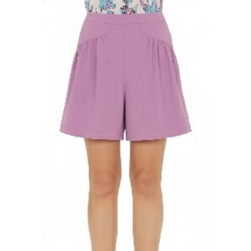 Moschino High-Waisted Bermuda Shorts Purple