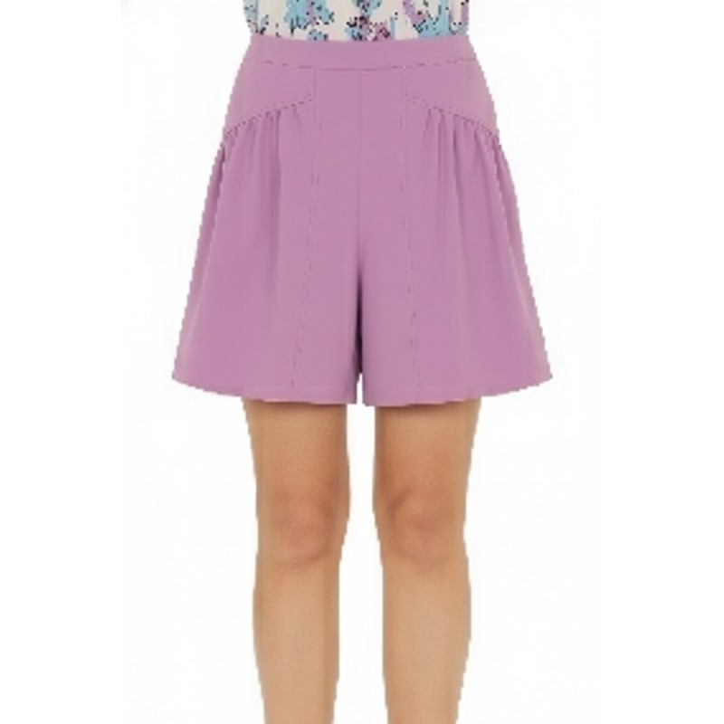 Moschino High-Waisted Bermuda Shorts Purple