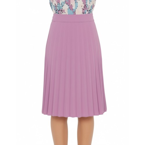Moschino Pleated Midi Skirt Pink