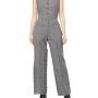 Moschino Check Pattern Button-Front Jumpsuit