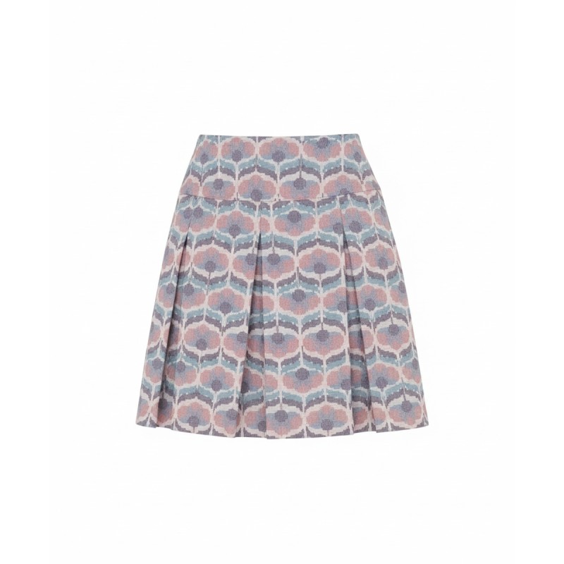 Moschino Floral Print Pleated Skirt Multi