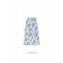 Moschino Abstract Print Midi Skirt Blue