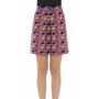 Moschino Geometric Print Mini Skirt Purple