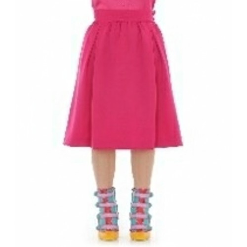 Moschino Pleated Midi Skirt Pink