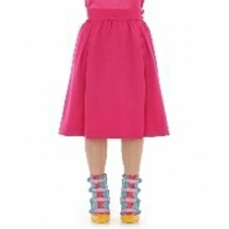 Moschino Pleated Midi Skirt Pink