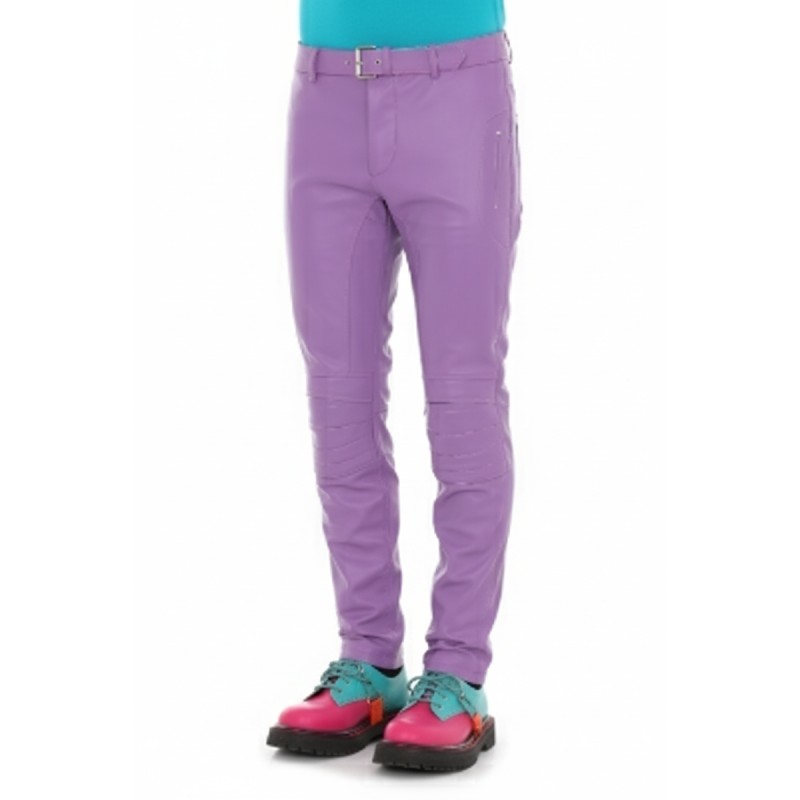 Moschino Purple Slim Fit Trousers