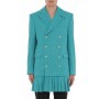 Moschino Turquoise Double-Breasted Blazer Dress