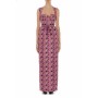 Moschino Purple Scale Pattern Maxi Dress