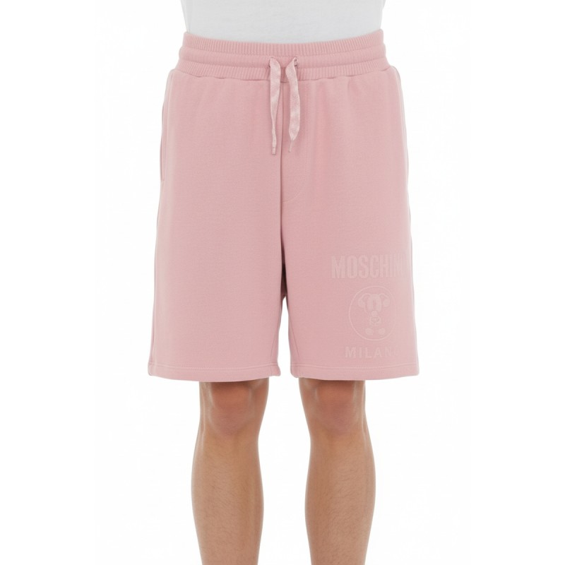 Moschino Cotton Drawstring Shorts Pink