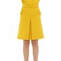 Moschino Quilted Yellow Midi Skirt