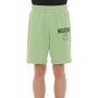 Moschino Swim Logo Cotton Shorts Green