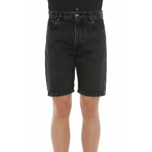 Moschino Washed Black Denim Shorts